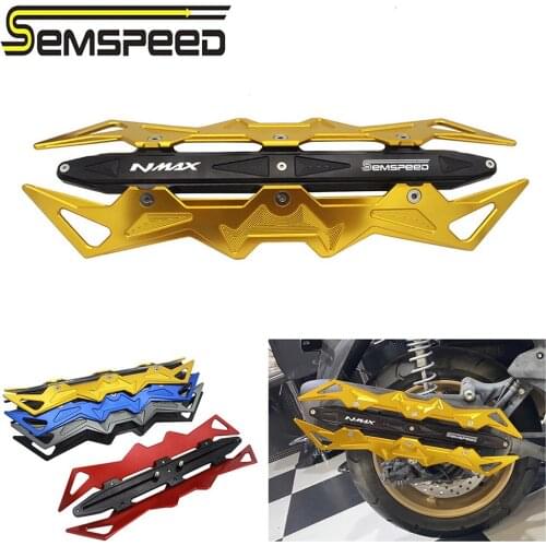 SEMSPEED CNC Motorcycle N-MAX155 Heat Shield Exhaust Pipe Muffler Cover Protector For Yamaha NMAX155 150 125 2015-2019 2020 2021