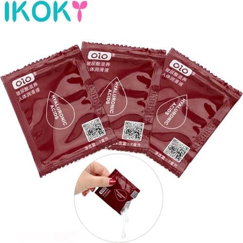 IKOKY Enhance Pleasure Water-based Anti-pain 7mL 3 Pieces Sex Lubricant Sex Toys for Women Men Anal Vagina Oil Smooth