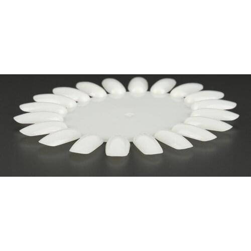 10 Pair Nail Art Tips Make Up Practice Round Wheel Polish Acrylic Display New Oval Nail Mold