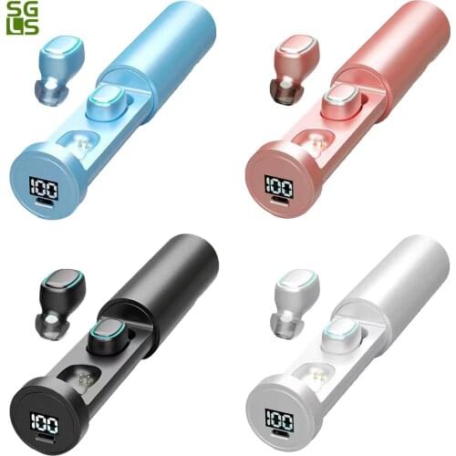 TWS-202 Mini Wireless Bluetooth 5.0 Touch Stereo Earphone Sport Earbuds Mini In-ear Sports Running Headset For Xiaomi Huawei LG