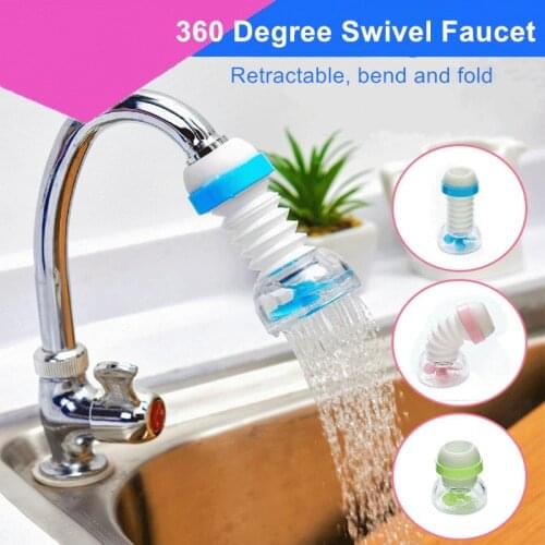 360 Degree Swivel Kitchen Faucet Tubs Bathroom Water Saver Tool Hand Washing Faucet Extender Rotating Faucet Aerator