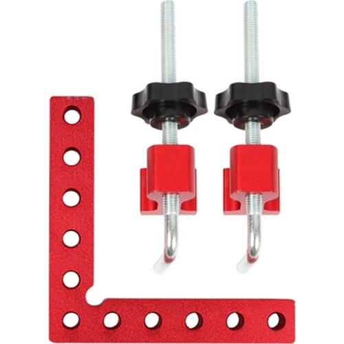 High quality 90 Degree Auxiliary Fixture Splicing Board Positioning Panel Fixed Clip Carpenters Square Ruler L-Shaped Tool