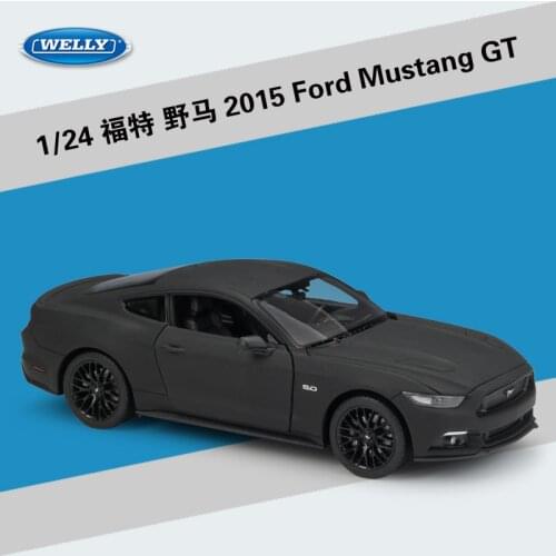 WELLY 1:24 Scale Diecast High Simulation Model Toy Car Metal Ford Mustang GT Classical Alloy Car Toys For Boys Gifts Collection