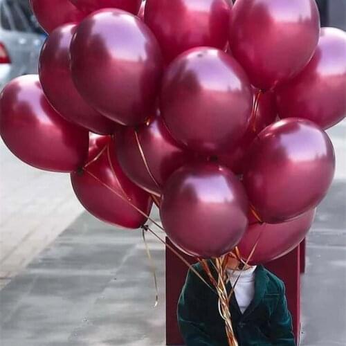 Pearl Wine Red Grape Purple Latex Balloons Burgundy Wedding Birthday Party Wedding Decor Party Inflatable Globos Balloons