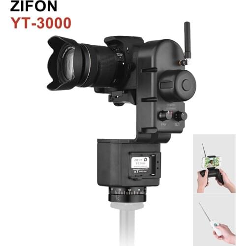 ZIFON YT-3000 Motorized Rotating Pan Tilt Panoramic Tripod Head Wifi Wireless Remote Control for Canon Nikon Sony DSLR Cameras