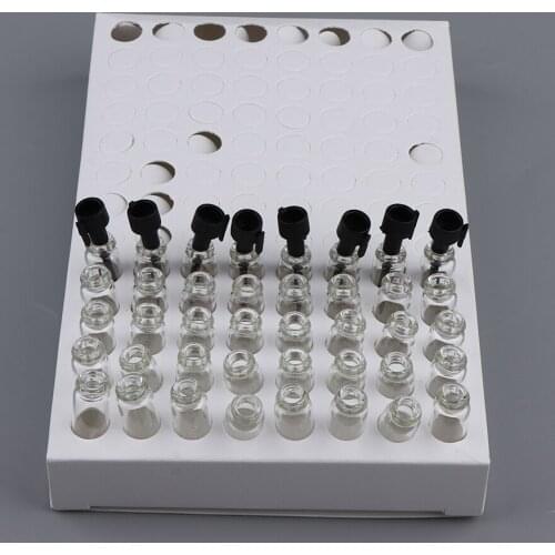 1ML 104Pcs Glass Perfume Vials Travel Cosmetics Oils Dropper Pipette Bottles