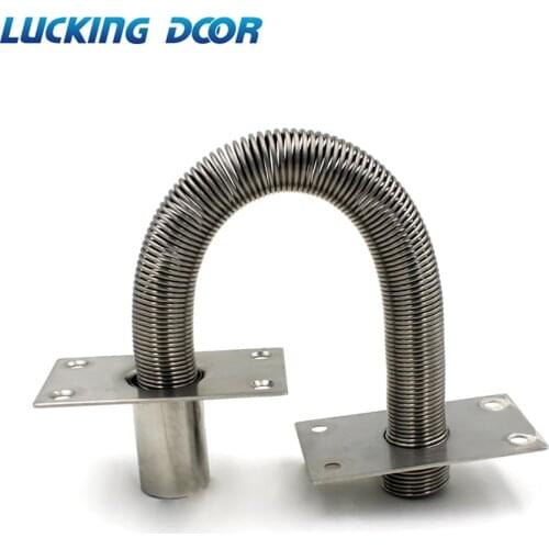 18MM Metal Stainless Steel Wire Pipe Spring Cable Sleeve Anti-pinch Cable Protector Door Loop For Access control system