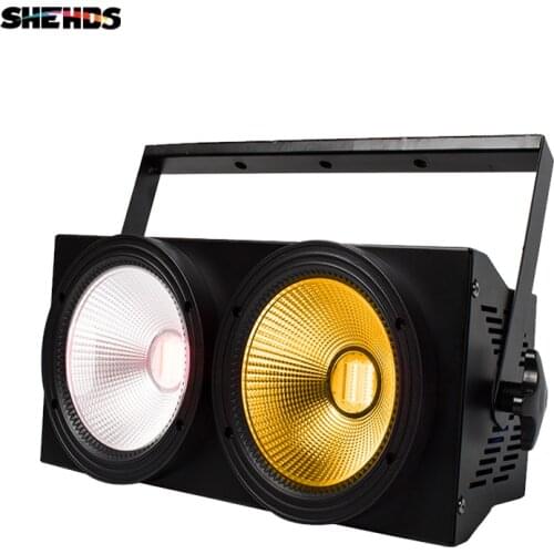 2pcs 2Eyes 200W LED Cool+Warm White COB Light Effect DMX Controller Club Show Night DJ Disco Light Design SHEHDS Stage Lighting