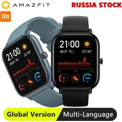 3 Days Shipping Global Version Amazfit GTS Xiaomi Smart Watch 12 Sport Model Sleep Tracking Heart Rate 5ATM WaterproofSmartwatch