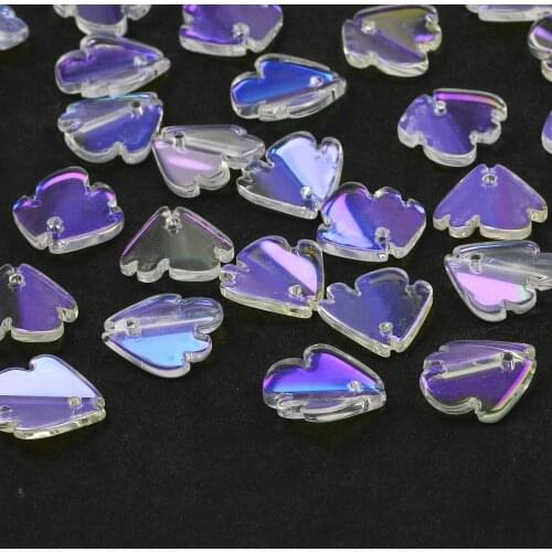 30pcs/lot White Transparent Glass Beads 13x14mm Small Fish Shape Loose Spacer Beads For Jewelry Making Diy Necklace Accessories