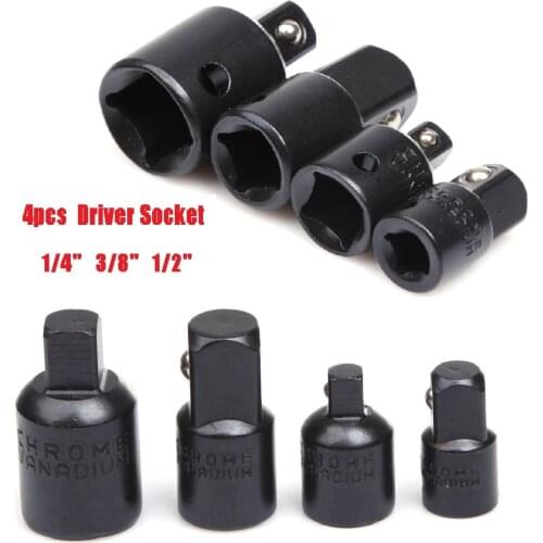 4Pcs/Set 1/4 3/8 1/2 Ratchet Wrench Socket Adapter Spanner Keys Set Converter Drive Reducer Air Impact Craftsman Ratchet Wrench