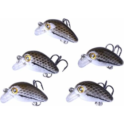 5Pcs 3CM 1.5G Mini Crankbait Floating Carp Fishing Lure Pesca Wobblers Isca Artificial Small Hard Bait Fly Fishing Tackle