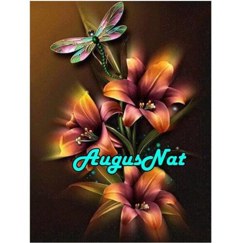 5d full diamond painting cross stitch tulips daimont embroidery pictures butterfly flowers diamand mosaic canvas paint poster