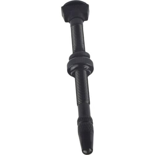 60mm Black Road Bike Tubeless Tires Presta Valves Replace Core Vacuum-Nozzle
