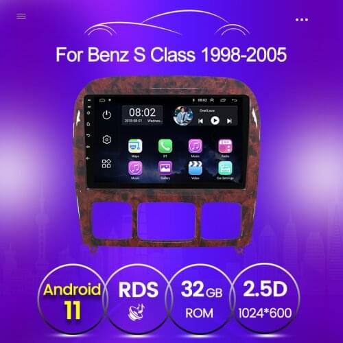 For 1998-2005 Mercedes Benz S Class W220 S280 S320 S350 S400 S430 S500 S600 S55 AMG 2 din BT Android Car radio video player