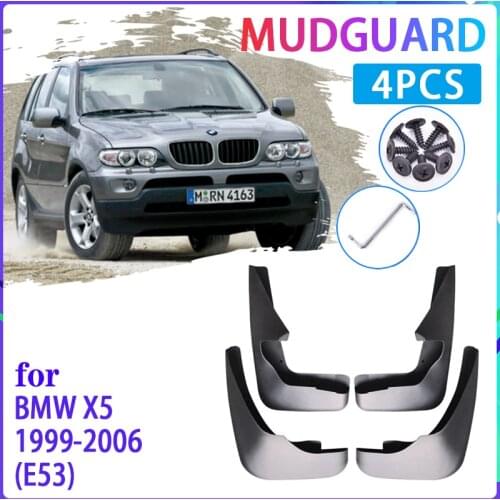 Car Mud Flaps for BMW X5 E53 1999~2006 2000 2001 2002 2003 2004 2005 Mudguard Splash Guards Fender Mudflaps Auto Accessories