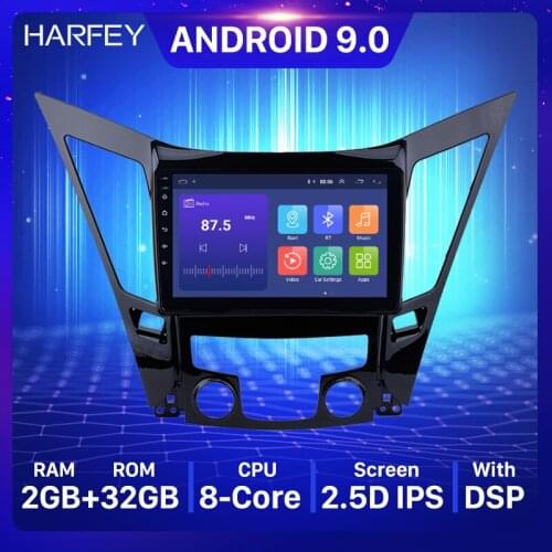 Harfey 9" GPS Navigation system For 2011-2015 HYUNDAI Sonata i40 i45 Android 9.0 Car Stereo Multimedia Player with WIFI USB Aux