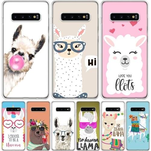 Lama Llama Alpacas Phone Case For Samsung Galaxy S10 S20 Ultra Lite Note 10 9 8 S9 S8 J4 J6 J8 Plus + Pro S7 Coque Capa