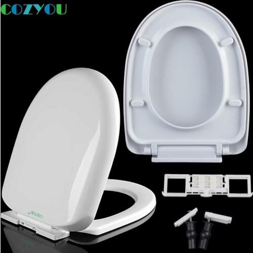 COZYOU toilet seat Polypropylen Slow Close U shape Polypropylene Quick Release Length 410 to 435mm Width 335 to 345mm GBP17251PU