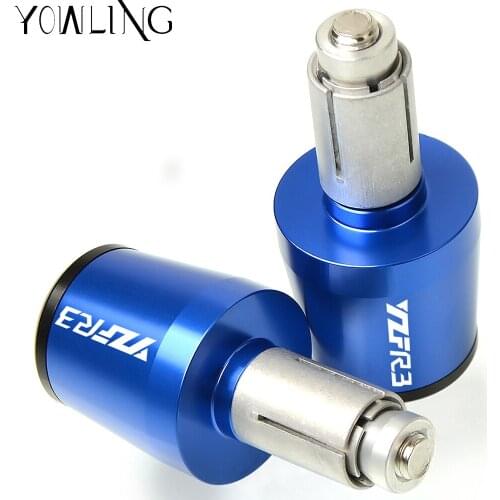 For YAMAHA YZFR3 YZF-R3 YZF R3 2015 2016 2017 2018 7/8" 22mm CNC Aluminum Motorcycle Handlebar Bar Bike Grip Ends Weights Plug