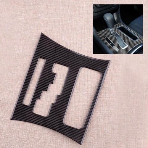 Car Carbon Fiber Interior Gear Shift Panel Cover Trim Frame Black Fit For Dodge Charger AT 2011 2012 2013 2014 LHD