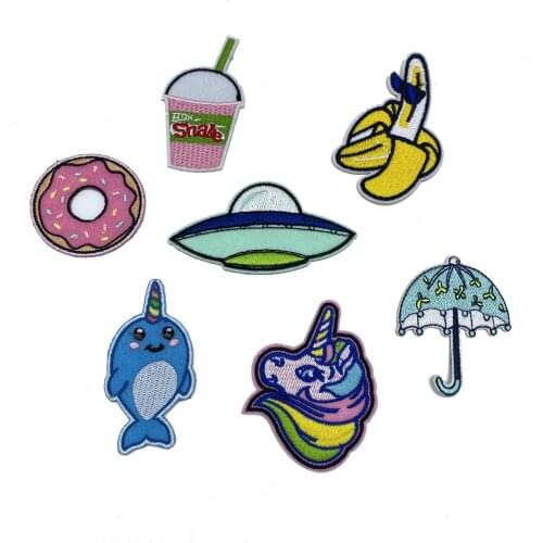 Cute Fabric Embroidered Fruit Patch For Clothes Stickers Bag Sew Iron On Applique DIY Apparel Sewing Clothing Accessories