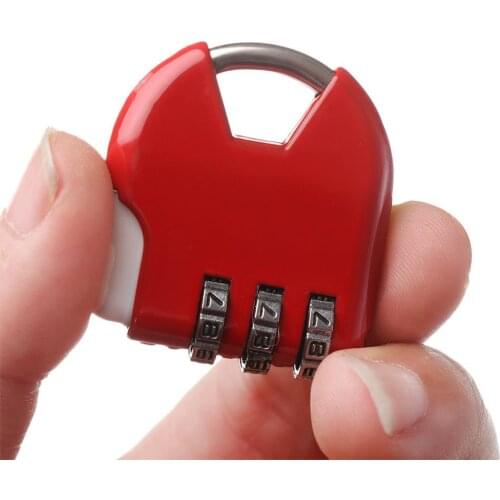 Mini 3 Dial Digit Number Code Password Combination Padlock Diary Protector Security Travel Safe Lock Padlock Luggage Lock of Gym