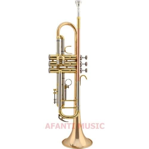 Afanti Music Bb tone / Yellow Brass / Gold Lacquer Trumpet (ATP-116)