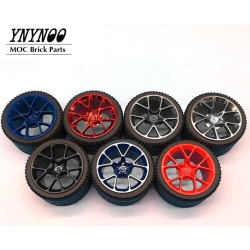 NEW Single Sale High-Tech Tyre 81.6*44mm ZR Mechanical Wheel Tyre No.23799+37383 Fit For 42083 DIY Building Blocks Toys