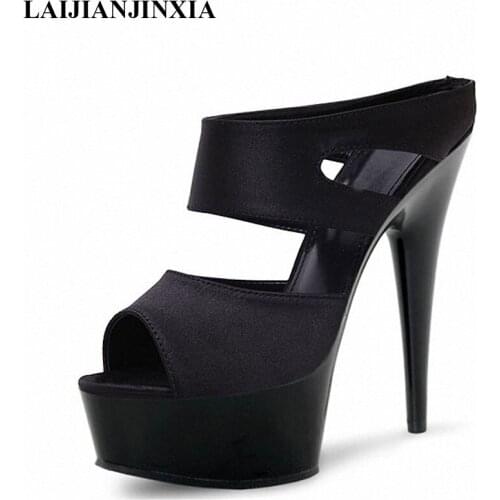 New low-profile luxury and 15CM heels/slippers/nightclub Dance Shoes