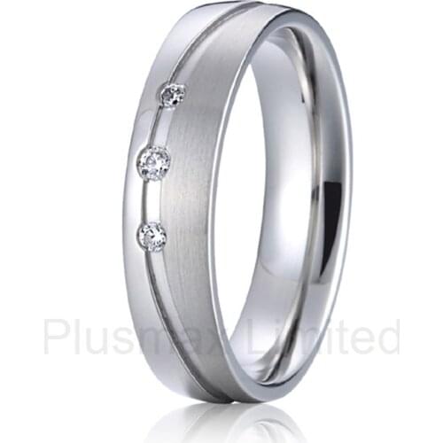OEM/ODM wife and husband titanium jewelry partner promise wedding rings