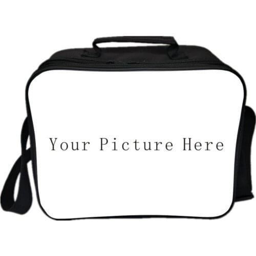 Customize Your Image Name Lunch Bag Insulated Kids Lunchbox Portable Keep Warm Women Men Lunchbag Picnic Food Bags
