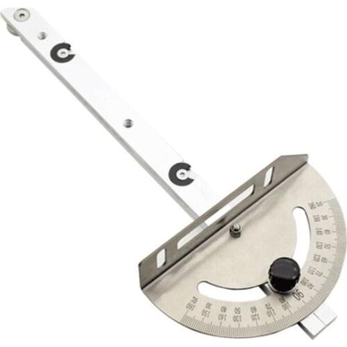 Practical Woodworking Table Saw Angle Ruler Miter Gauge Guide with Fence 415mm/16.34'' Carpenter Push Band Saw Inverted