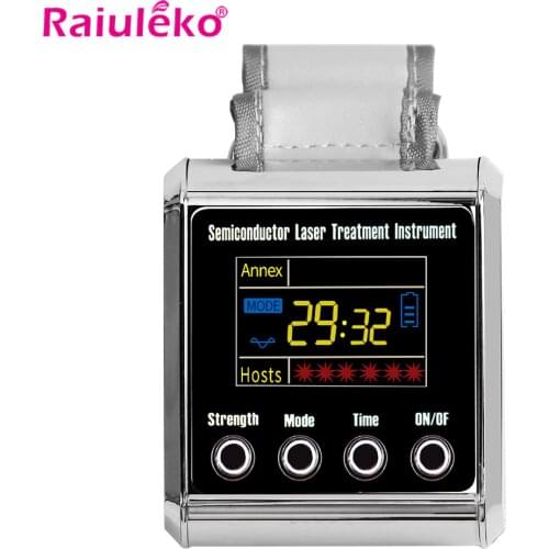 650nm Laser Therapy Instrument Diode LLLT for Diabetes Hypertension Treatment Watch Laser Sinusitis Apparatus Cholesterol