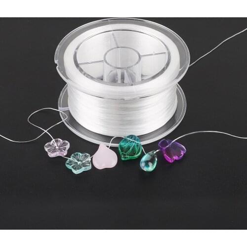 Strong Elastic Crystal Beading Cord 0.2/0.6/0.8/1.0mm for Bracelets Stretch Thread String Necklace DIY Jewelry Making Cords Line