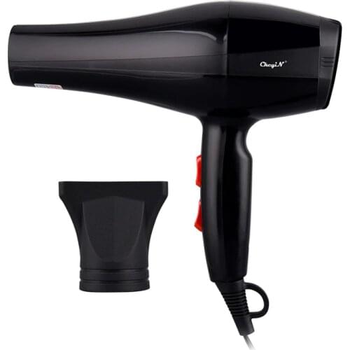 Professional Hair Dryer Powerful Air Blow Dryers Adjustable Temperature Hot Cold Wind Quick Dry Home Hair Salon Diffuser Nozzle