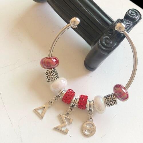 Drop Ship Fashion Quality Metal Greek Enamel Pendant Charm Cuff Bracelet Jewelry