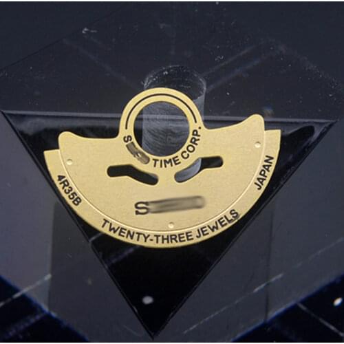 Seiko nh35 nh36 movement gold automatic hammer metal flake lettering Compatible Seiko 7s26 4R35 4R36 nh36 Movement Mens Watches