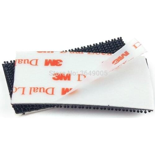 Type 400 Die Cut 25.4mm x 50mm 3M Dual Lock SJ3551 Black VHB Mushroom Adhesive Fastener Tape