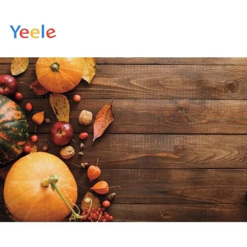 Autumn Farm Harvest Pumpkin Wood Board Food Baby Portrait Backdrop Vinyl Background Photography Backgrounds For Photo Studio
