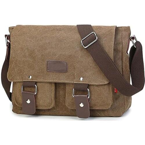 Mens Vintage Canvas Bag Men Casual Crossbody Bag For Men Messenger Bag Man Travel Shoulder Bags Bolsa Masculina High Quality