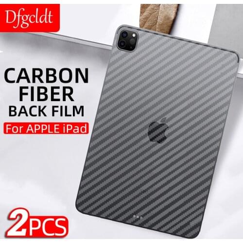 2Pcs 3D Carbon Fiber Back Protective Film For Apple iPad Pro 11 10.5 Air 4 3 2 1 Screen Protector on for iPad 10.2 Mini 5 4 3