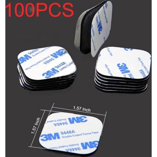 100PCS/LOT Double-side 3M Tape Glue Black EVA Foam Waterproof Pad Sticker for Gyro Receiver ESC APM CC3D 25*25*2.72mm