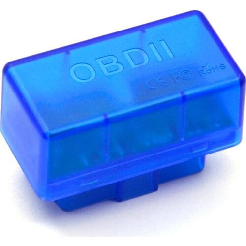 2019 Transparent Blue Super Mini ELM327 Bluetooth V2.1 OBD2 Car Diagnostic tool For Android/Symbian For OBDII Protocol