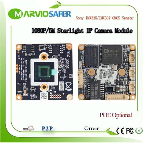 5MP/1080P Starlight 2592*1944 IP POE Network Camera IP Camara, H.265 Sony IMX335 and IMX307 Sensor Onvif XMETE