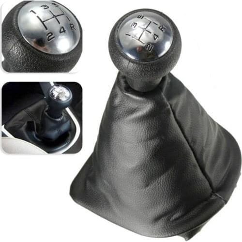 5 Speed Car Gear Shifting Knob Faux Leather Gaiter Stick Cover for Peugeot Citroen Car Accessories Interior