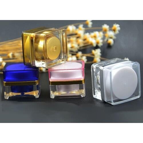 5g square shape acrylic cream bottle cosmetic container cream jar Cosmetic Jar,Cosmetic Packaging