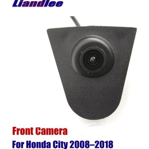 AUTO CAM Car Front View Camera Small Logo Embedded / For Honda City 2008~2018 ( Not Reverse Rear Parking Camera )