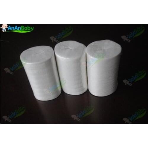 Free Shipping 3 Rolls 100 Sheets Per Rool Biodegradable Viscose Flushable Liners For Cloth Diapers