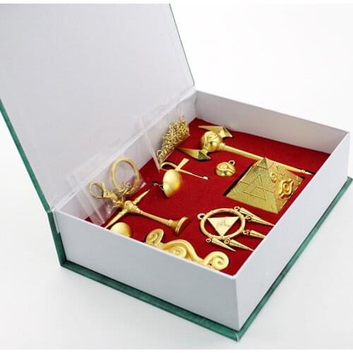 Duel Alloy Keychain Monsters Necklace Hanging Buckle Set Millennium Building Blocks Tin Rod Wisdom Wheel Eye Pendant